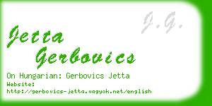 jetta gerbovics business card